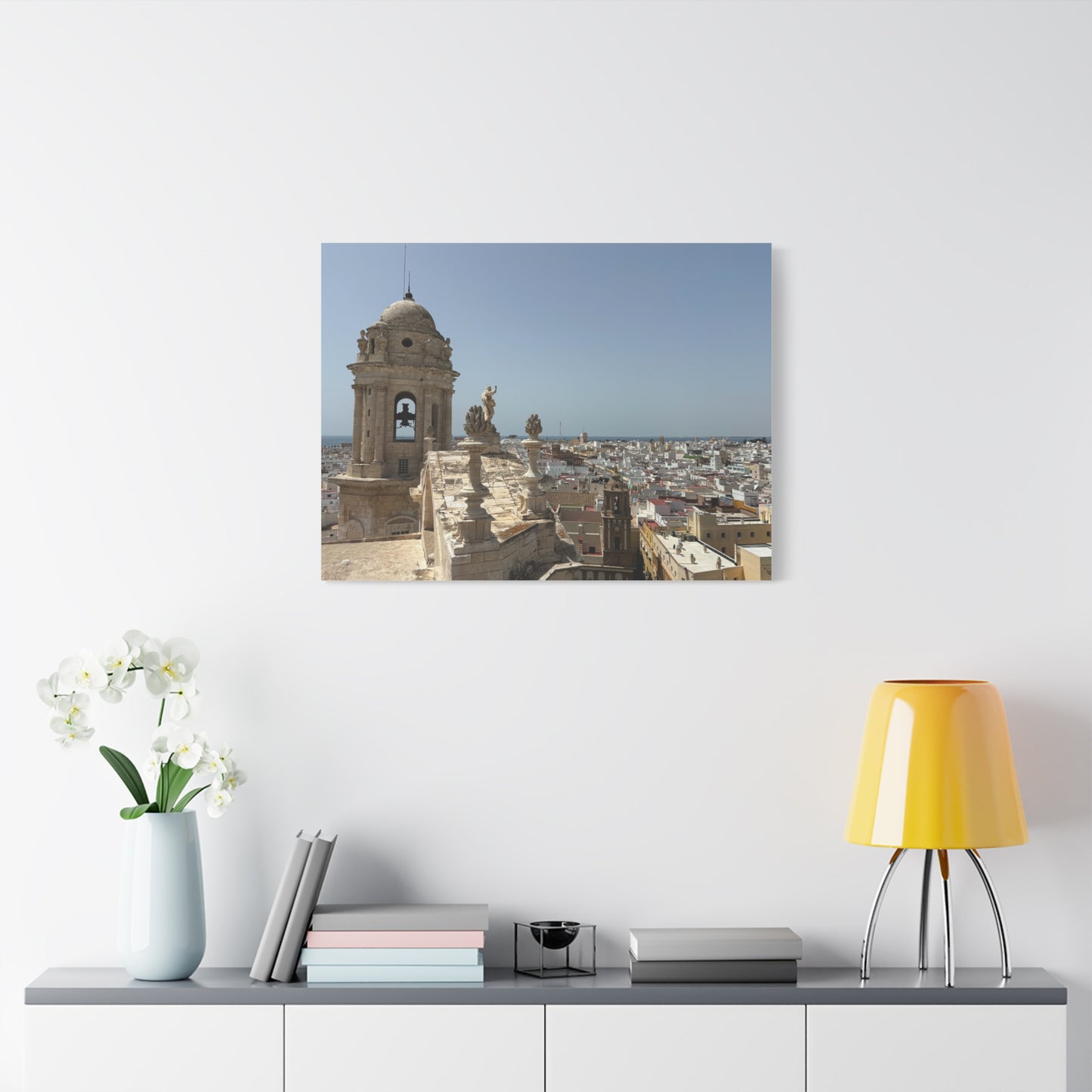 Cádiz Skyline in Andalusia, Spain Matte Canvas Print