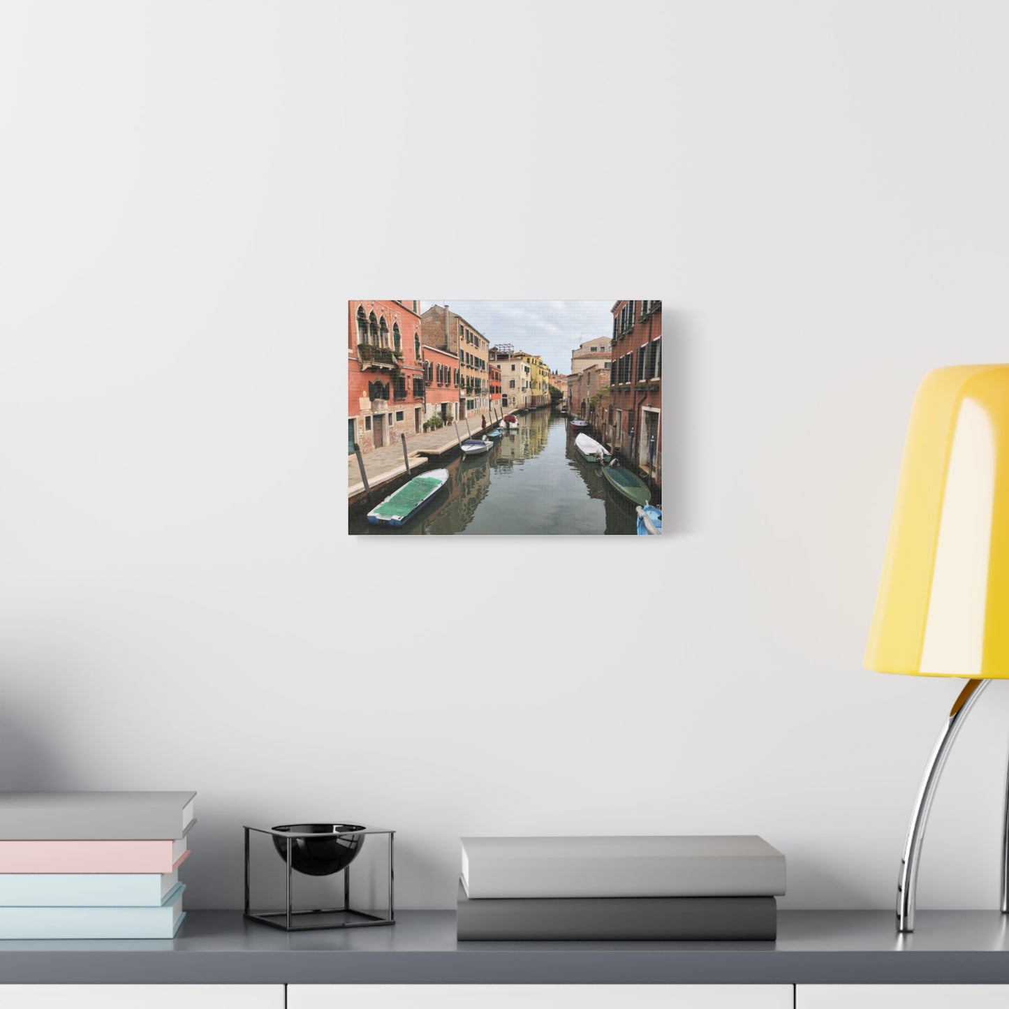 Venetian Canal Matte Canvas Print