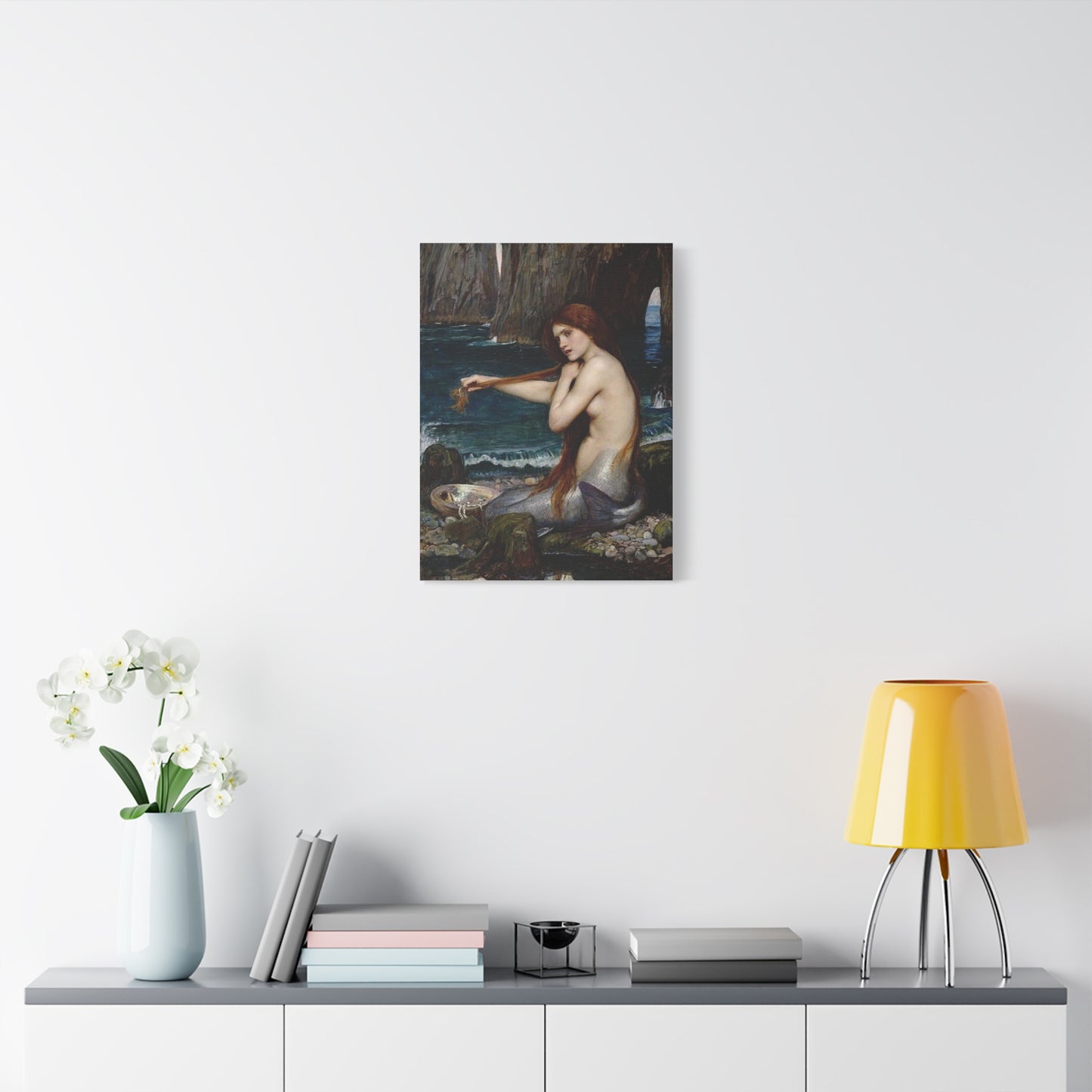 John Waterhouse's Mermaid Matte Canvas Print