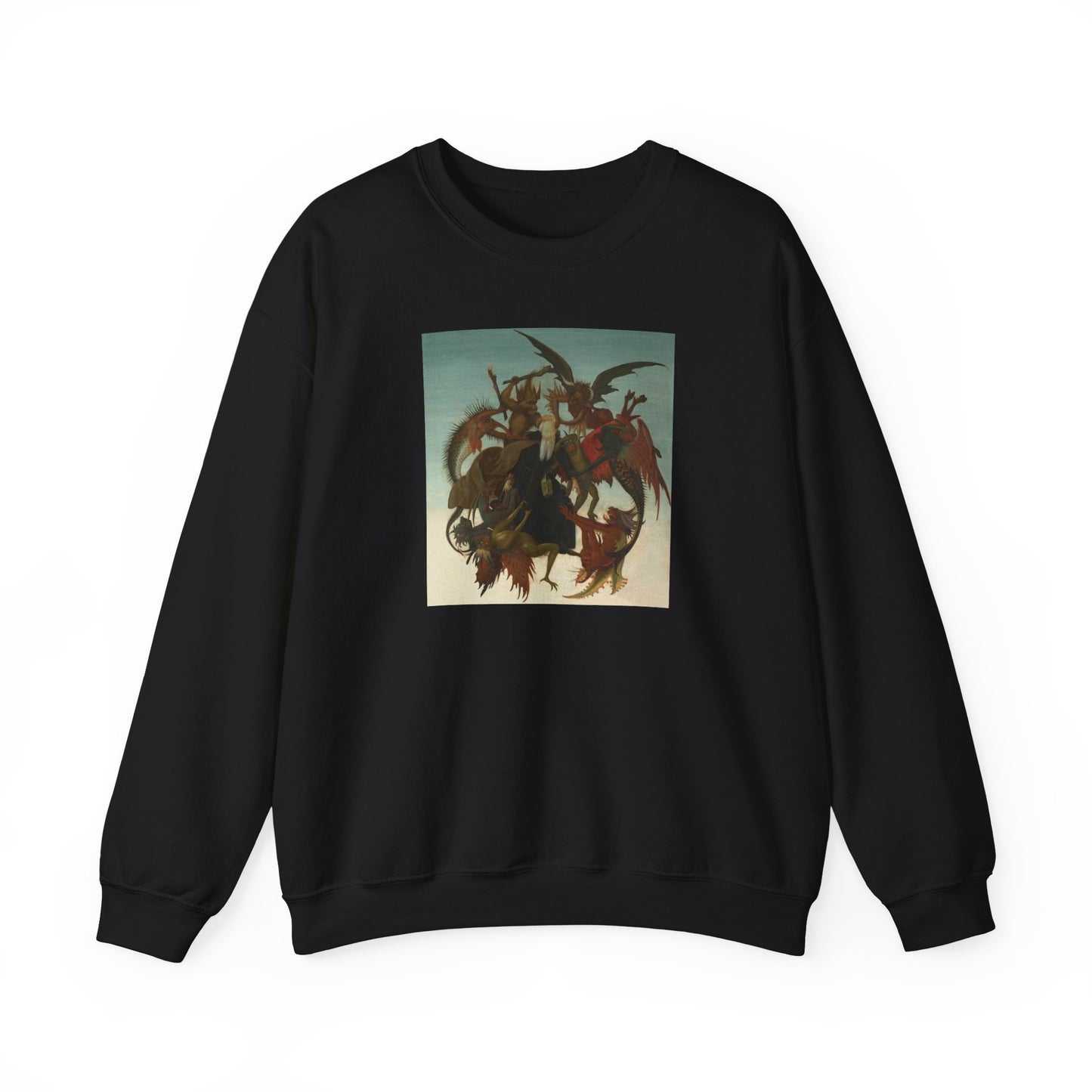 Michelangelo's The Torment of Saint Anthony Crewneck Sweatshirt