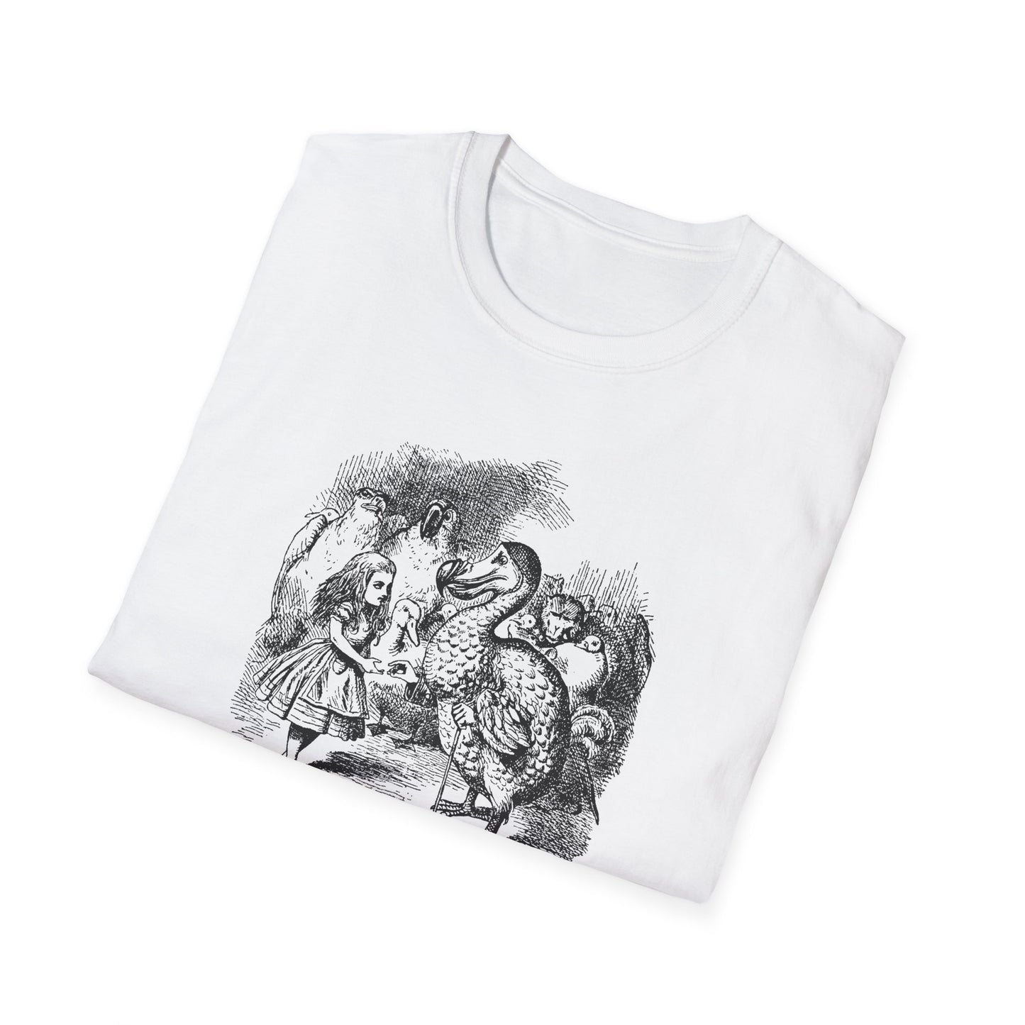 Alice and the Dodo, Alice in Wonderland Crewneck T-Shirt