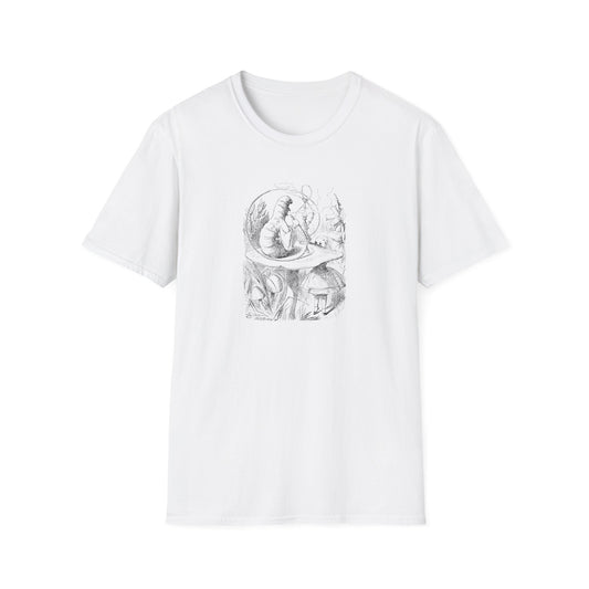 Alice and the Caterpillar, Alice in Wonderland Crewneck T-Shirt