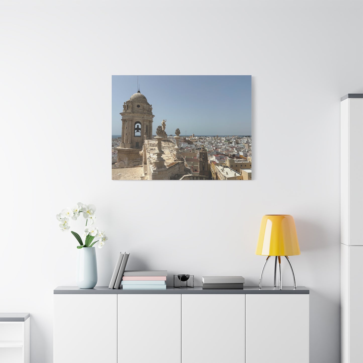 Cádiz Skyline in Andalusia, Spain Matte Canvas Print