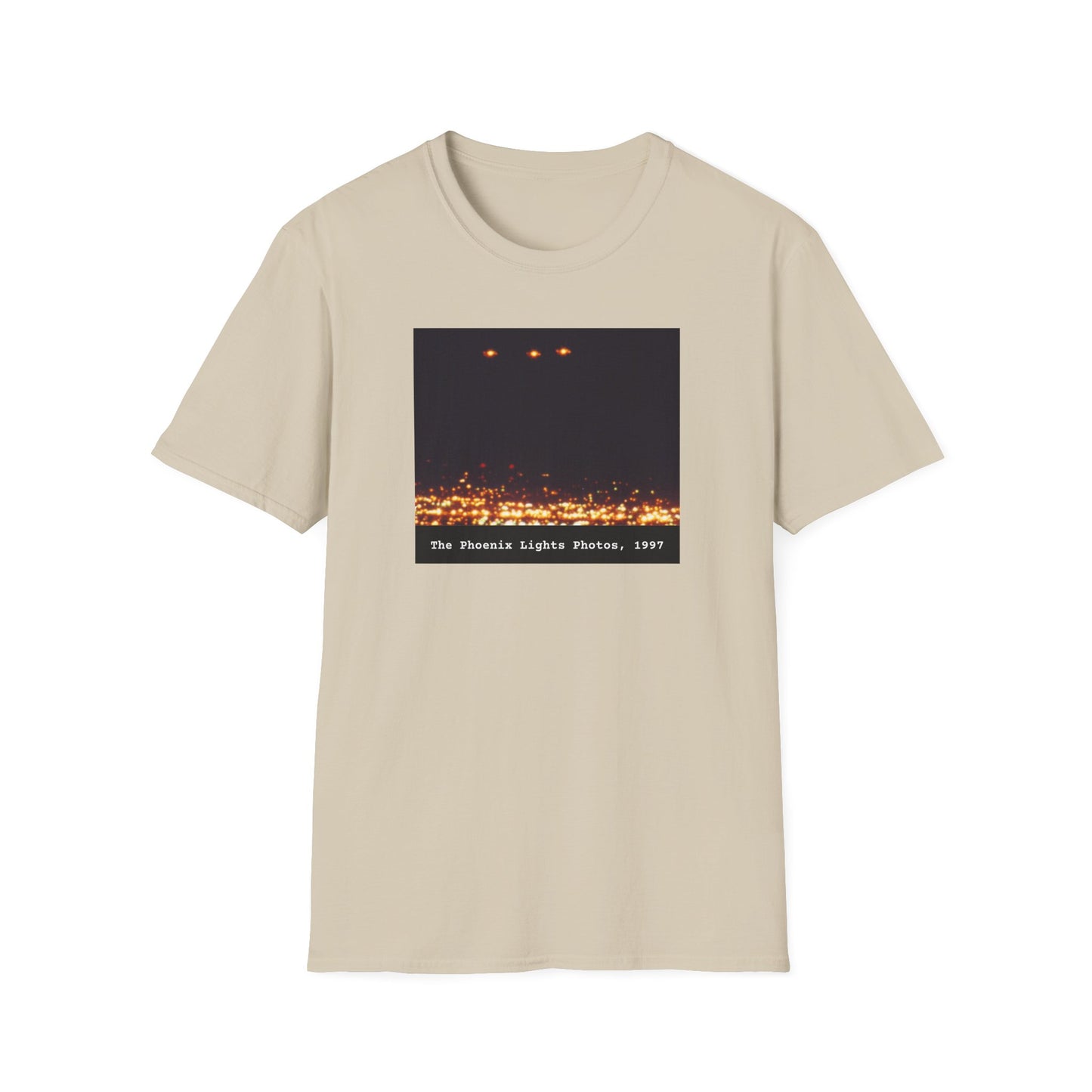 The Phoenix Lights 1997 - Mysterious UFO Sighting T-Shirt, Unidentified Flying Object Shirt, Spaceship, Government Mystery