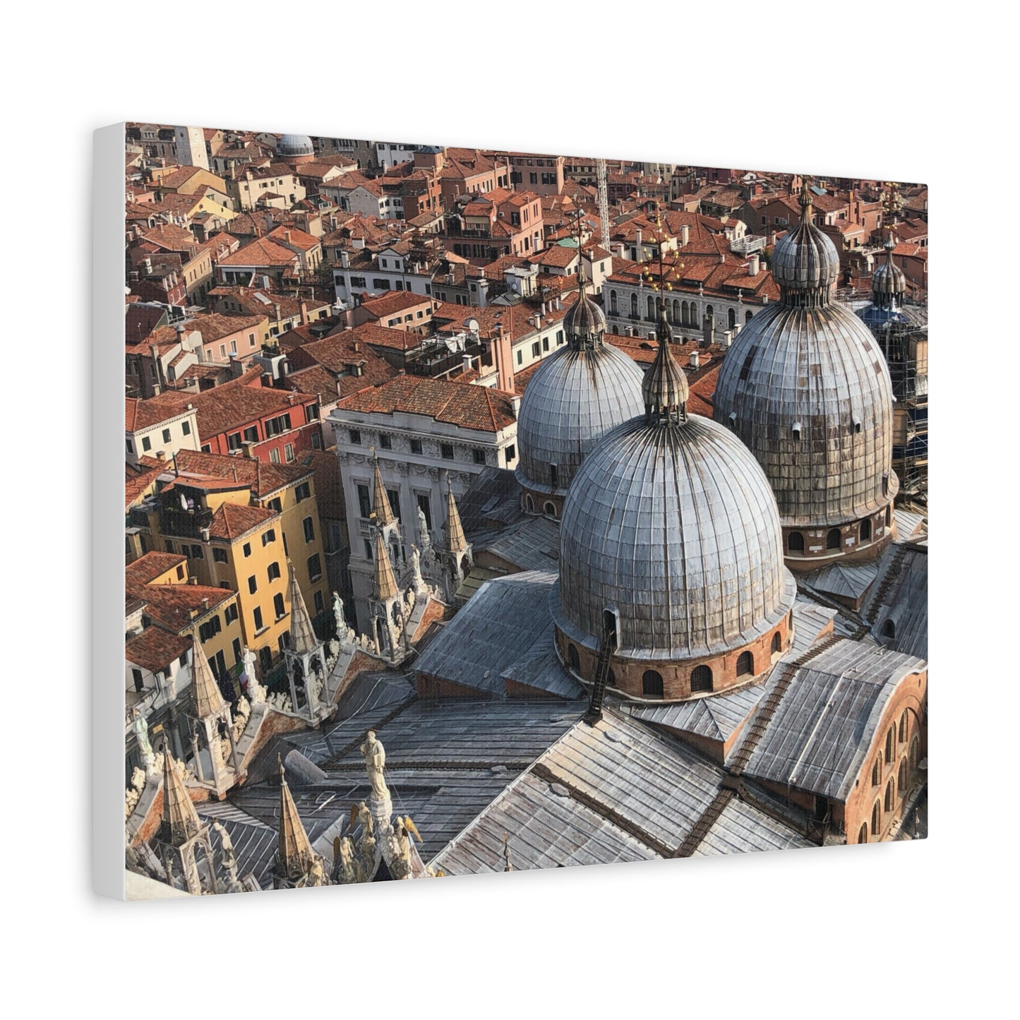 Domes of Saint Mark's Cathedral in Venice, Italy Matte Canvas Print