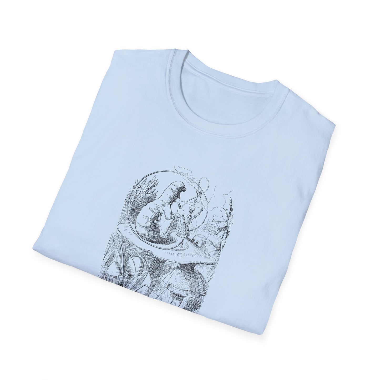 Alice and the Caterpillar, Alice in Wonderland Crewneck T-Shirt