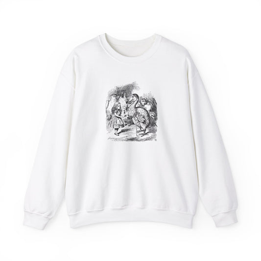 Alice and the Dodo, Alice in Wonderland Crewneck Sweatshirt