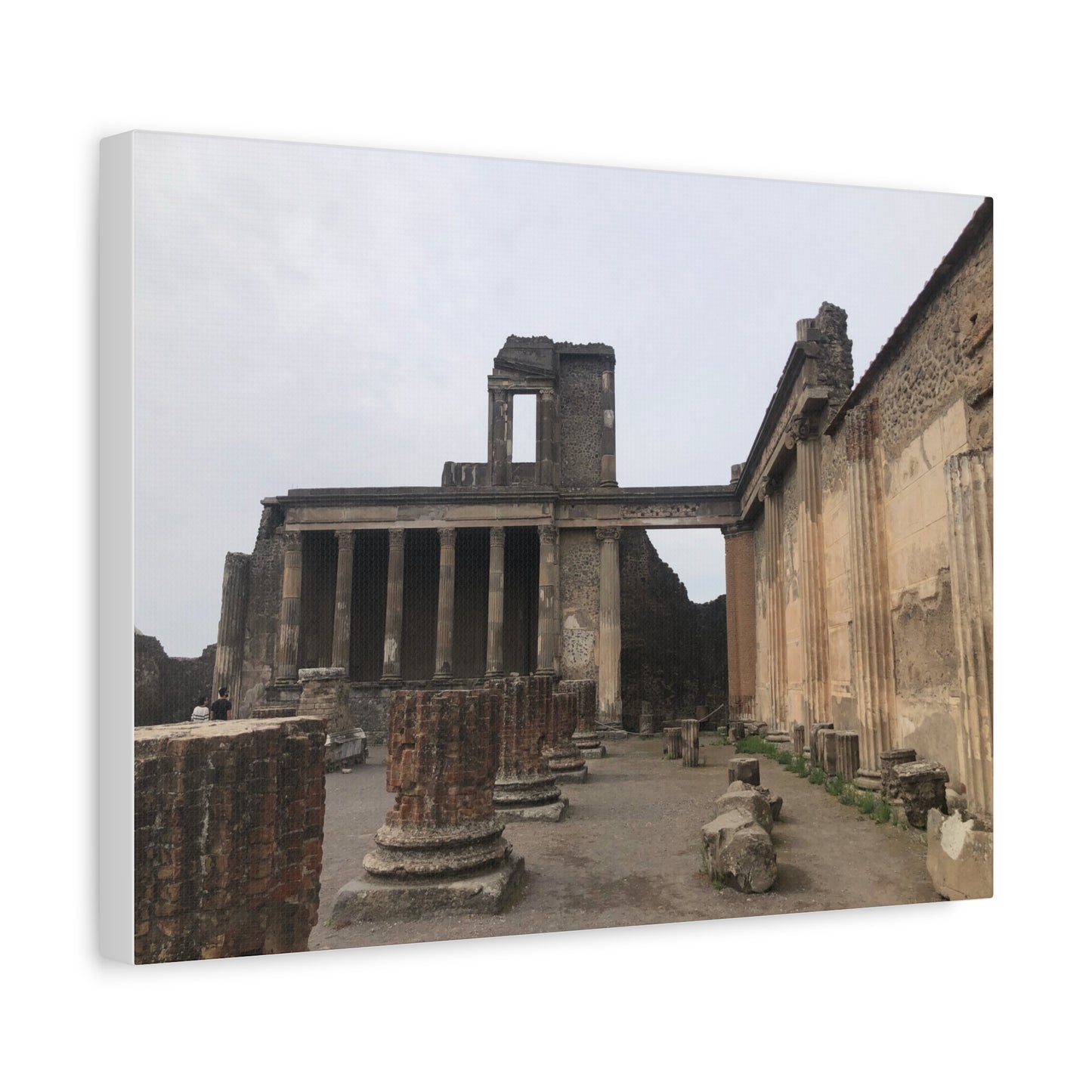 Ruins of Pompeii Matte Canvas Print