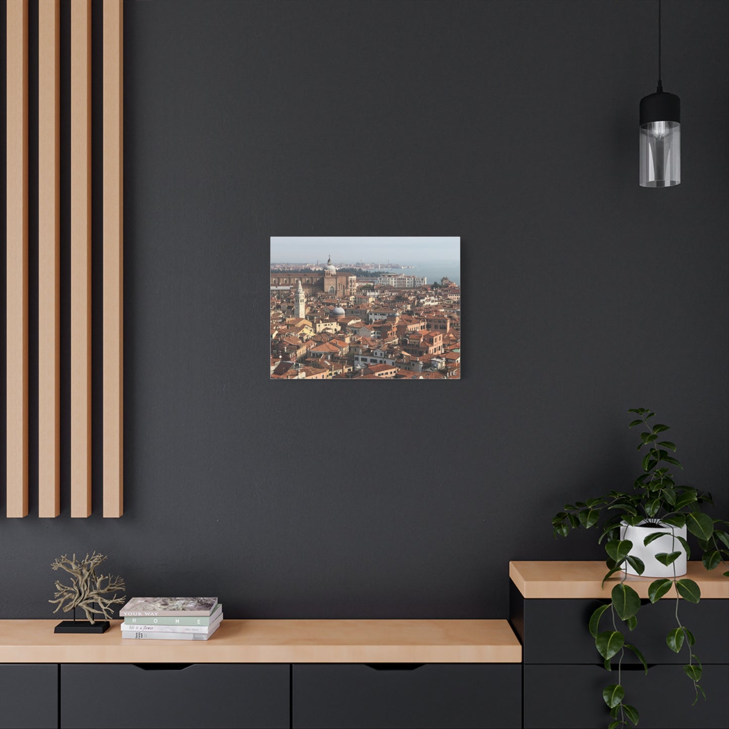 Venetian Cityscape Matte Canvas Print