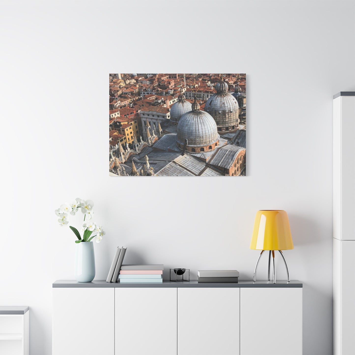 Domes of Saint Mark's Cathedral in Venice, Italy Matte Canvas Print