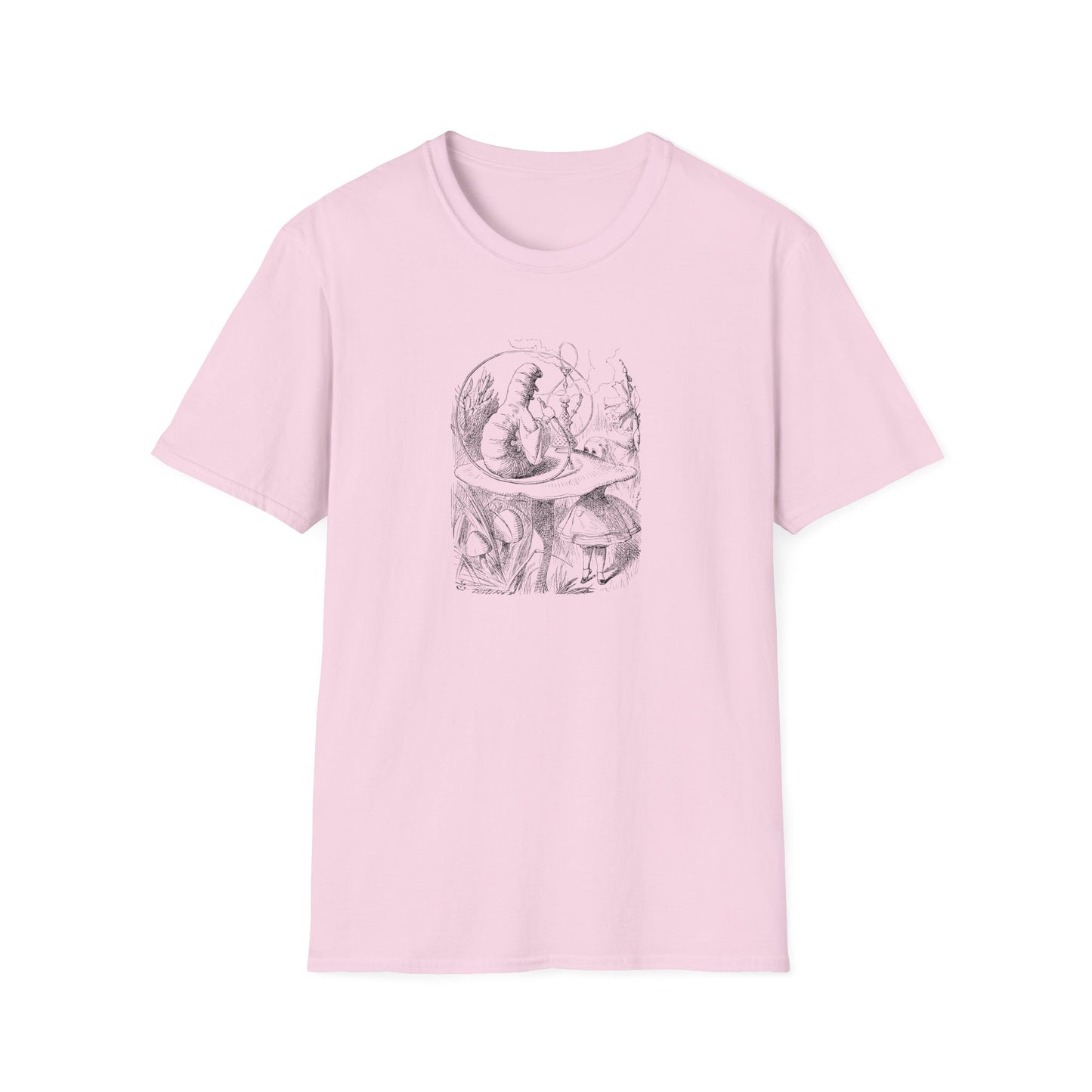 Alice and the Caterpillar, Alice in Wonderland Crewneck T-Shirt