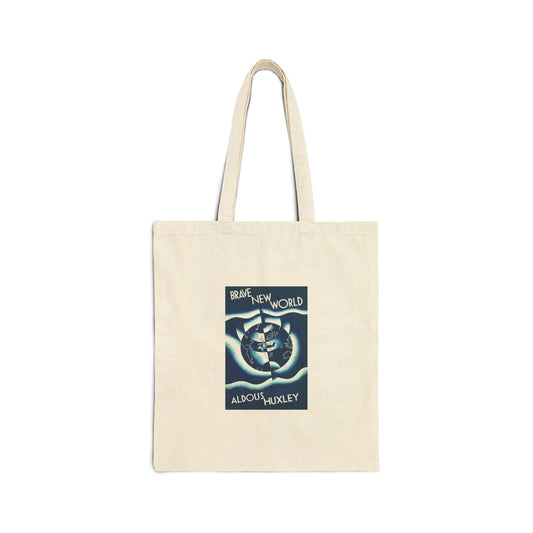 Brave New World Tote Bag, Literary Bag, Classic Literature, Book Lover Bag, Dystopia Fiction