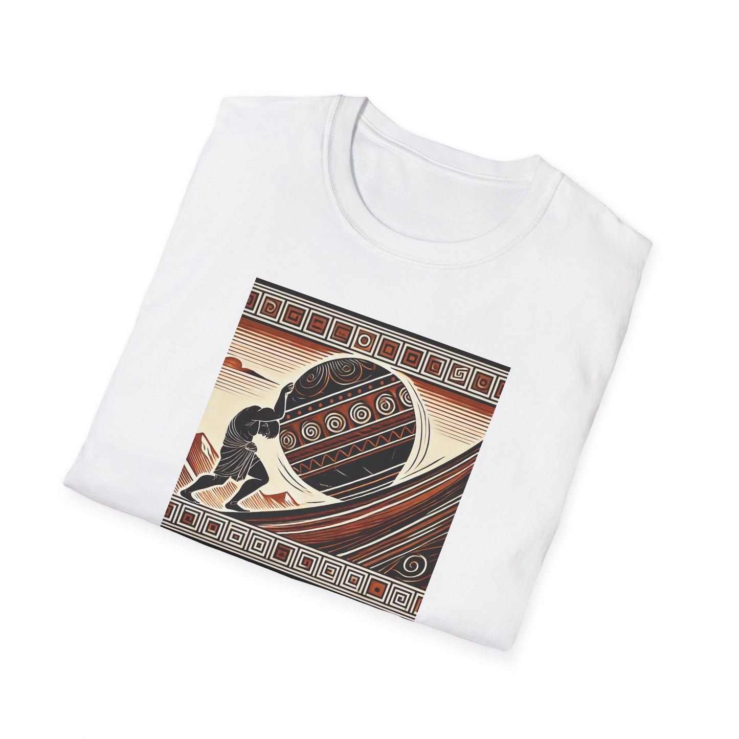 Eternal Struggle of Sisyphus Crewneck T-Shirt