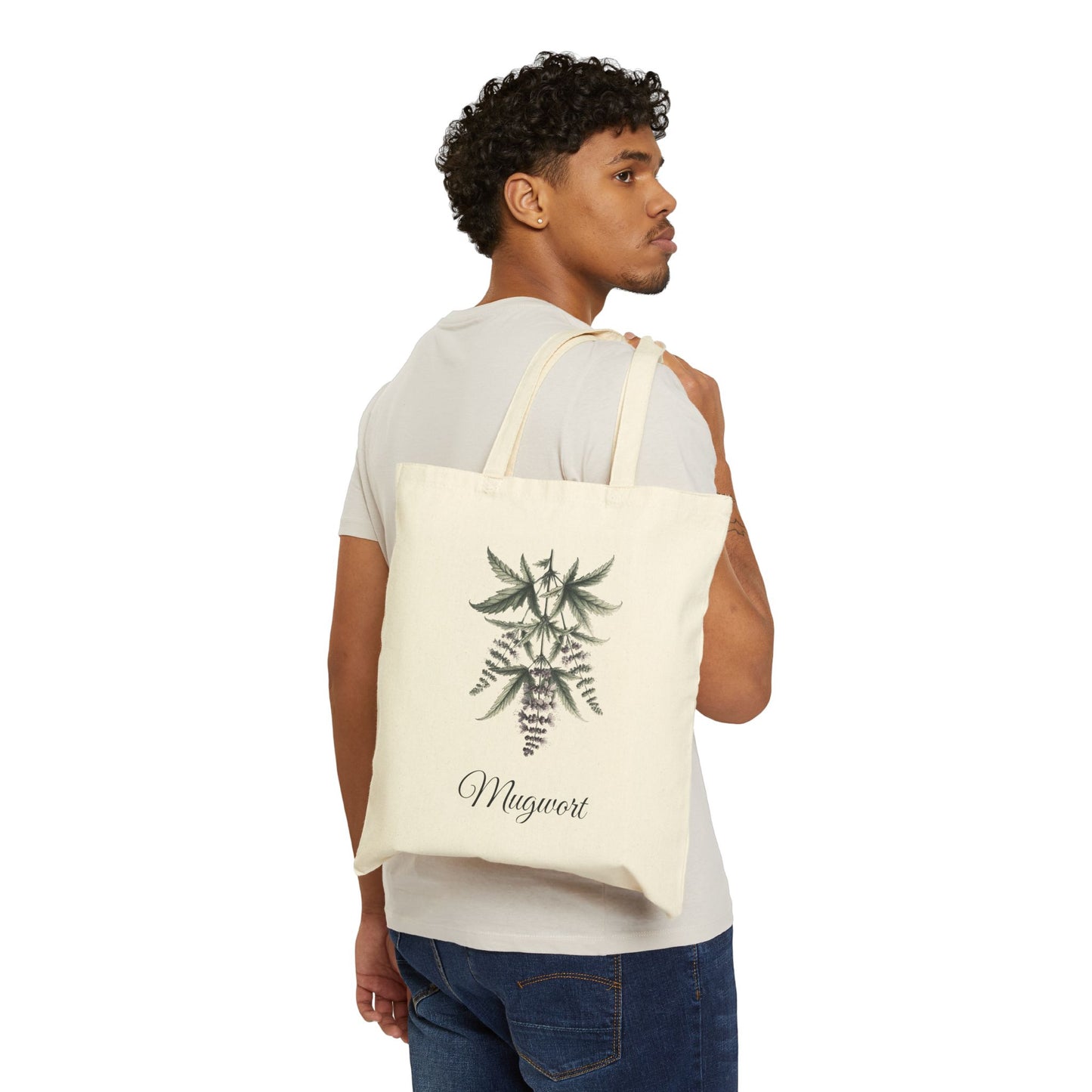 Mugwort (Artemisia vulgaris) Canvas Tote Bag