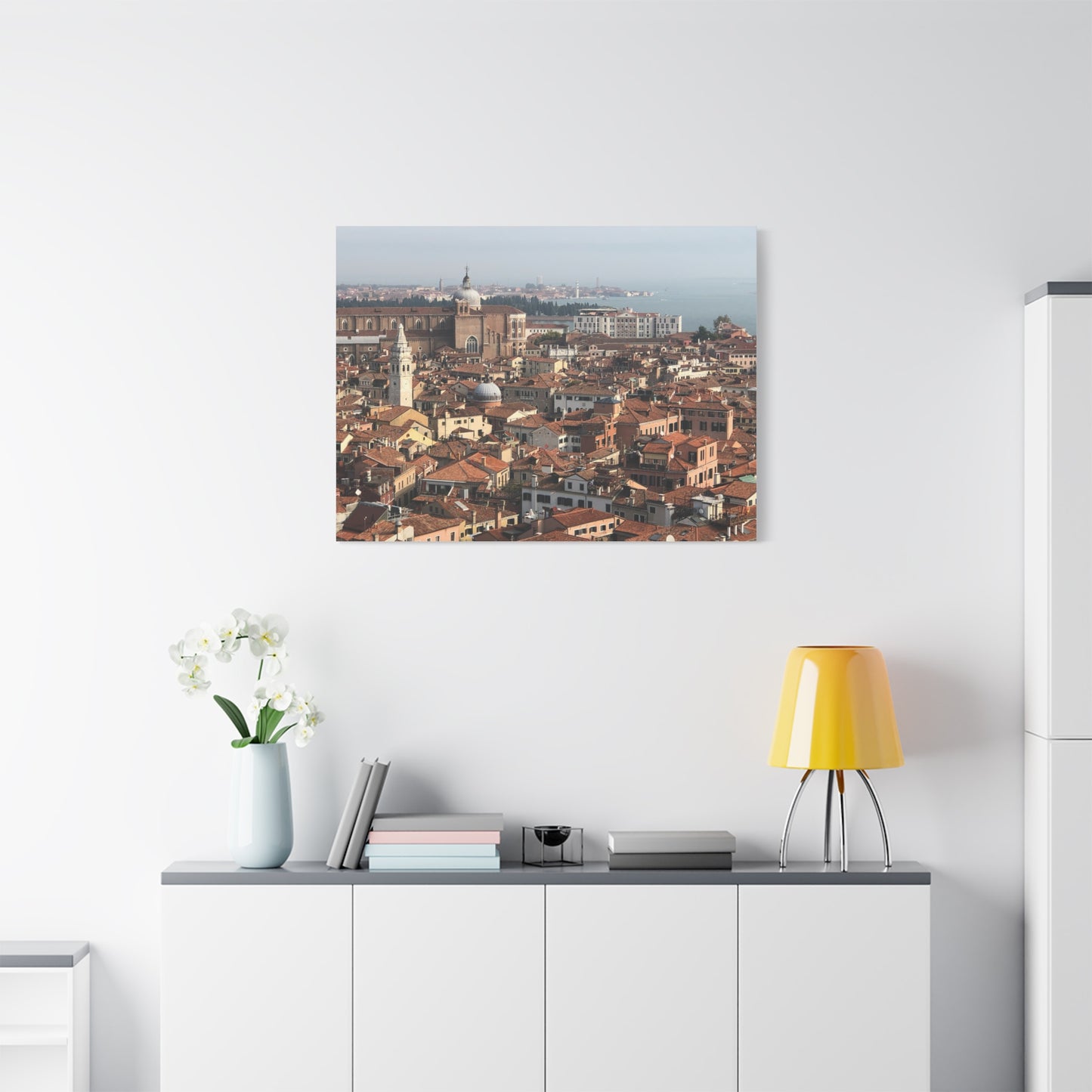 Venetian Cityscape Matte Canvas Print