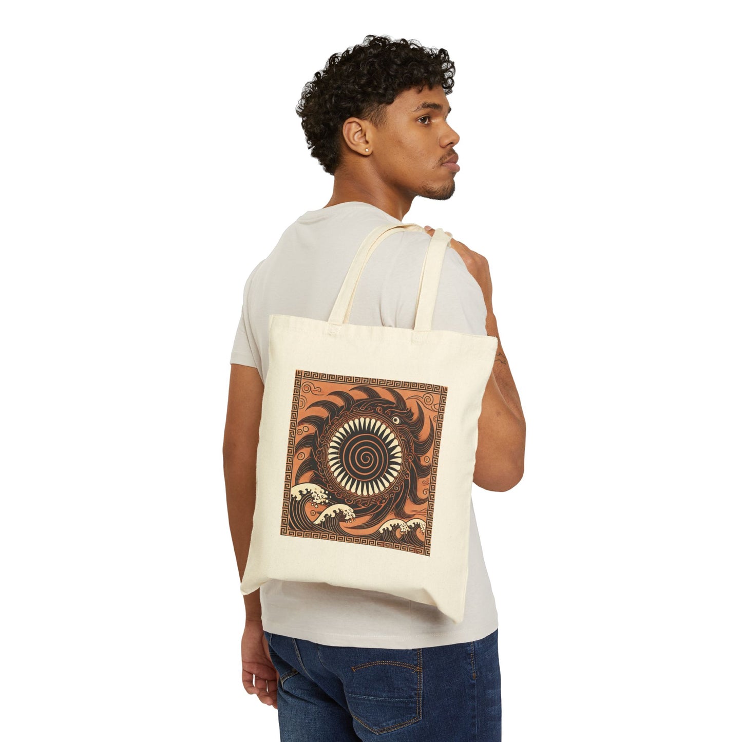 Charybdis' Spiraling Abyss Canvas Tote Bag