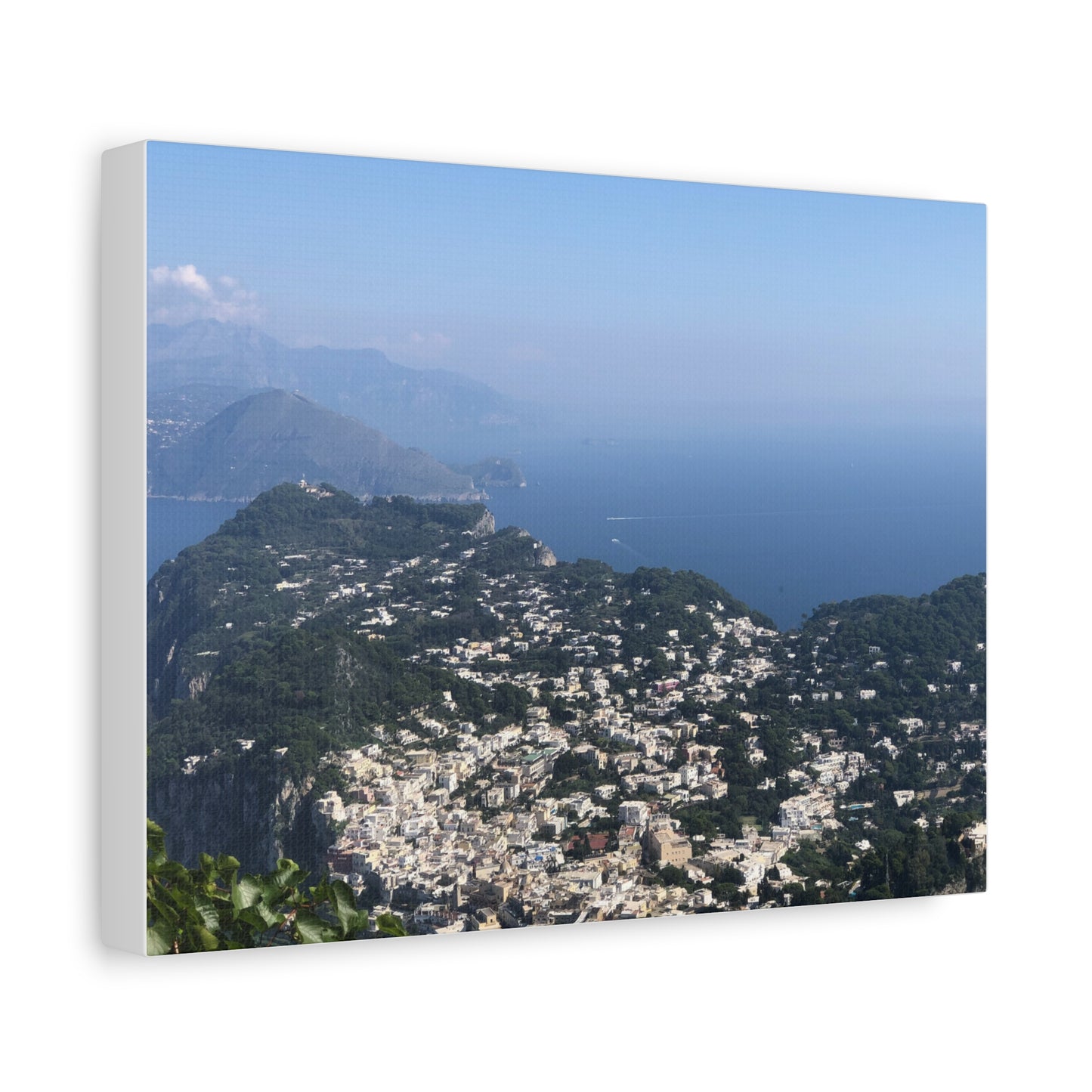 Panoramic View of Capri, Italy, Matte Canvas Print