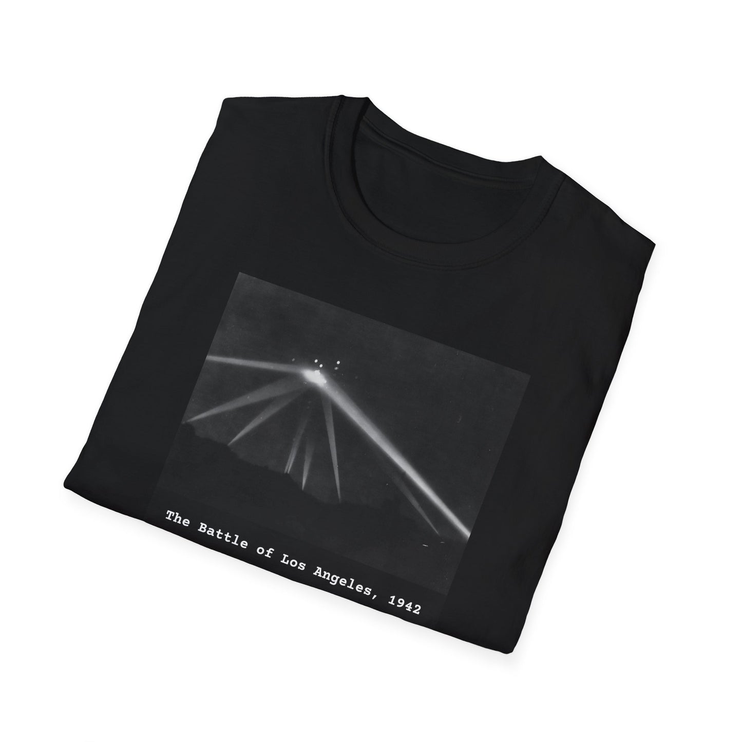 The Battle of Los Angeles 1942 - UFO Encounter T-Shirt, Unidentified Flying Object Shirt, Spaceship, Government Mystery