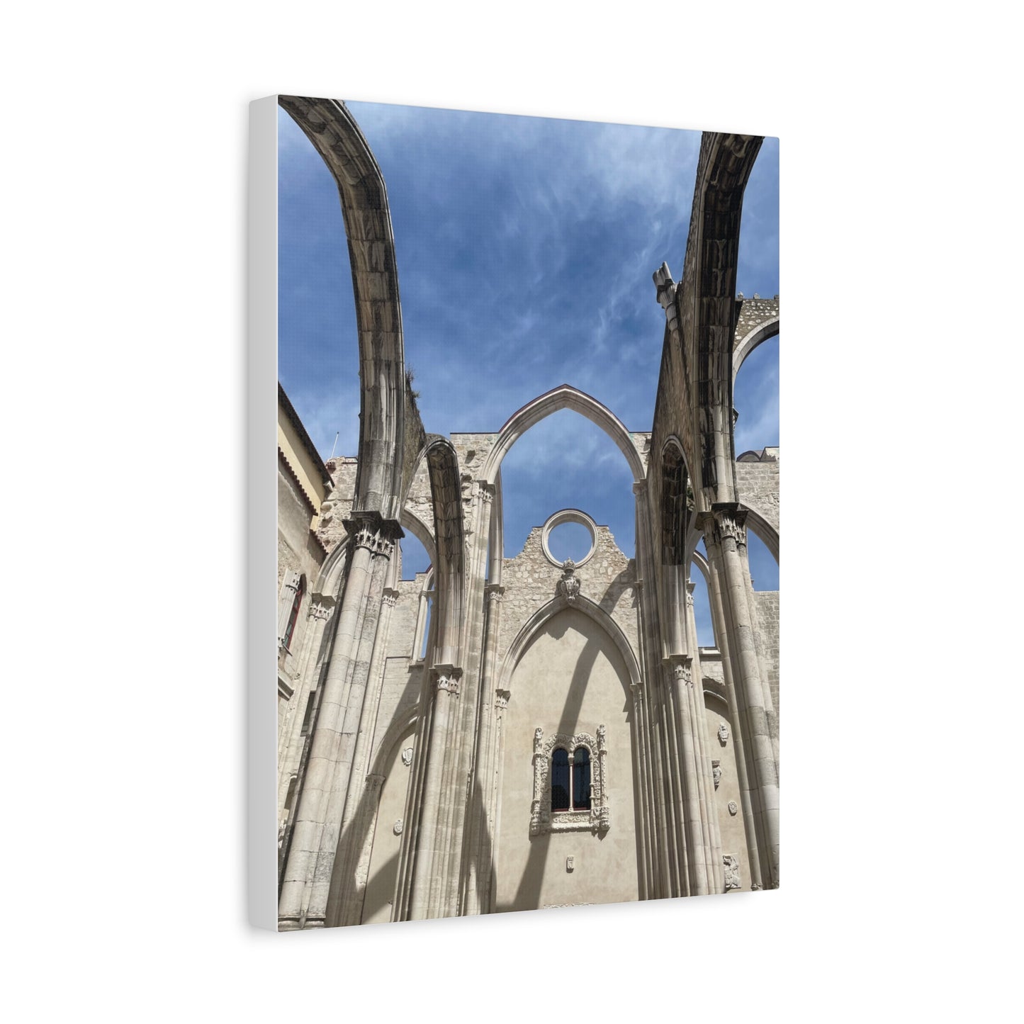 Carmo Convent in Lisbon, Portugal Matte Canvas Print