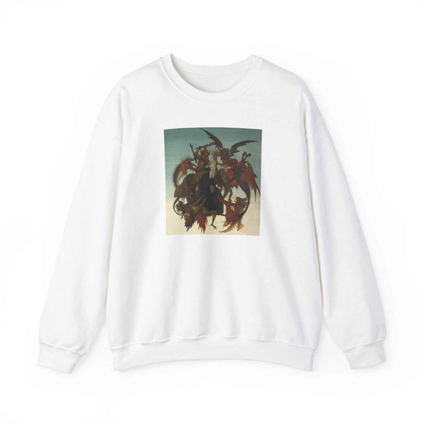 Michelangelo's The Torment of Saint Anthony Crewneck Sweatshirt