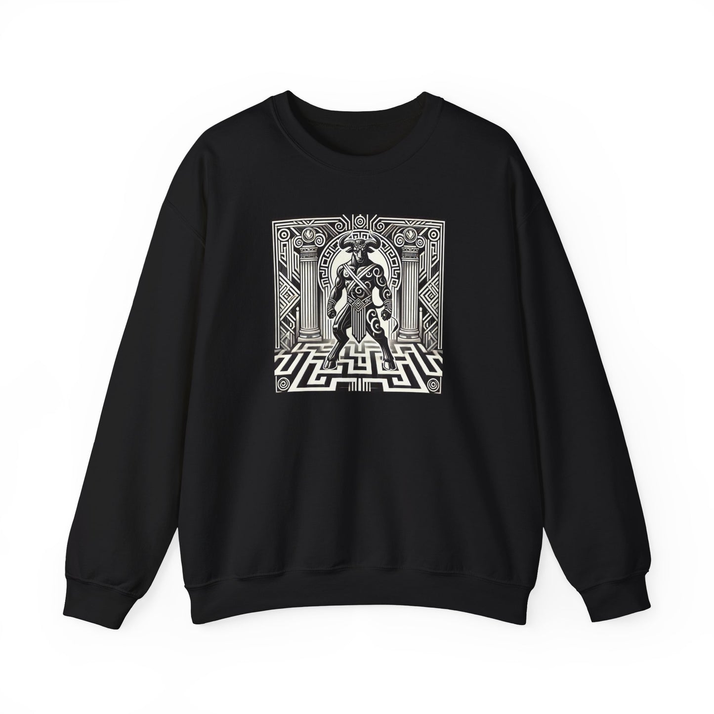 Minotaur in the Labyrinth Crewneck Sweatshirt