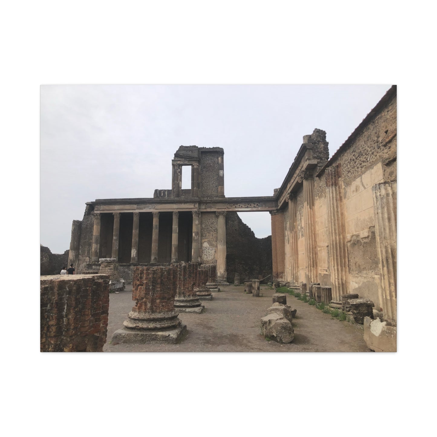 Ruins of Pompeii Matte Canvas Print