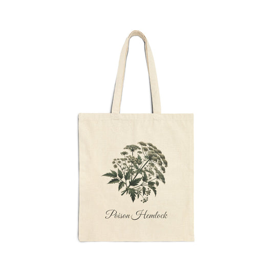 Poison Hemlock (Conium maculatum) Canvas Tote Bag