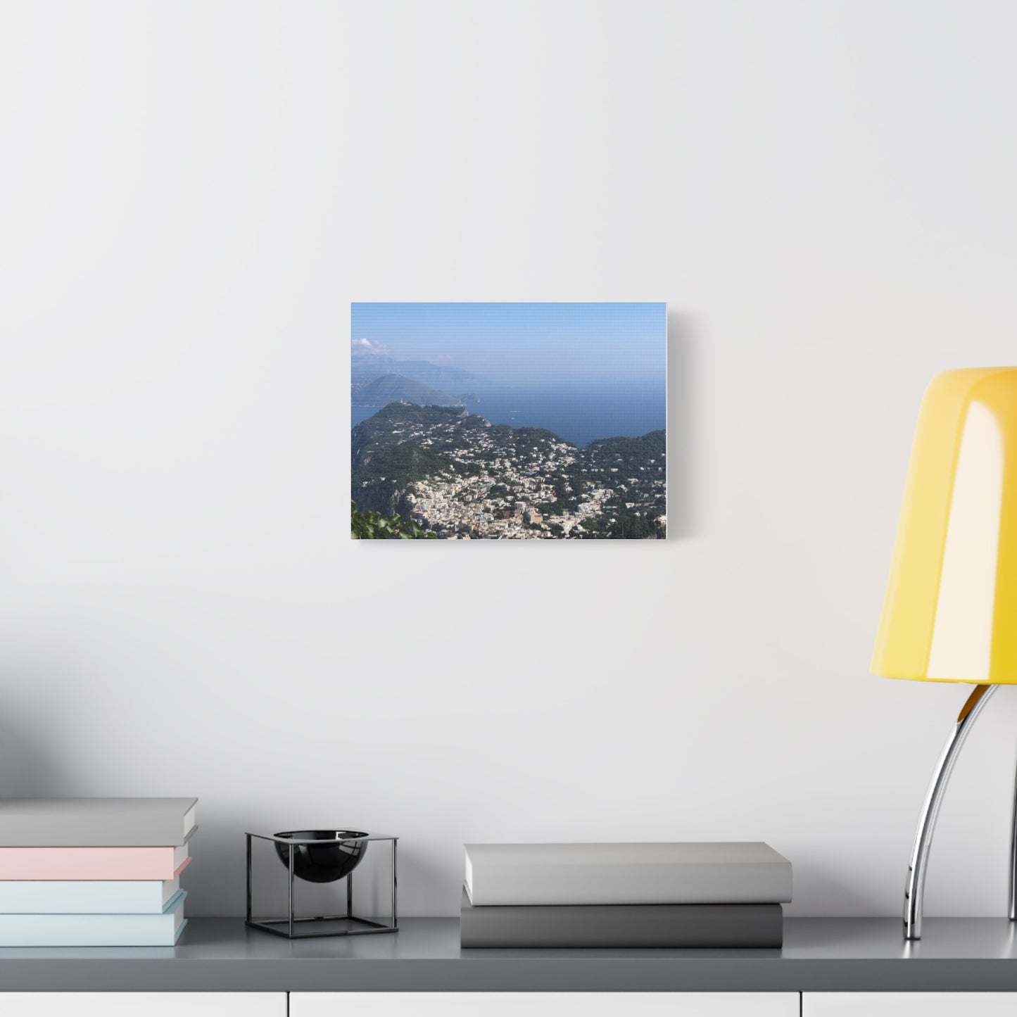 Panoramic View of Capri, Italy, Matte Canvas Print