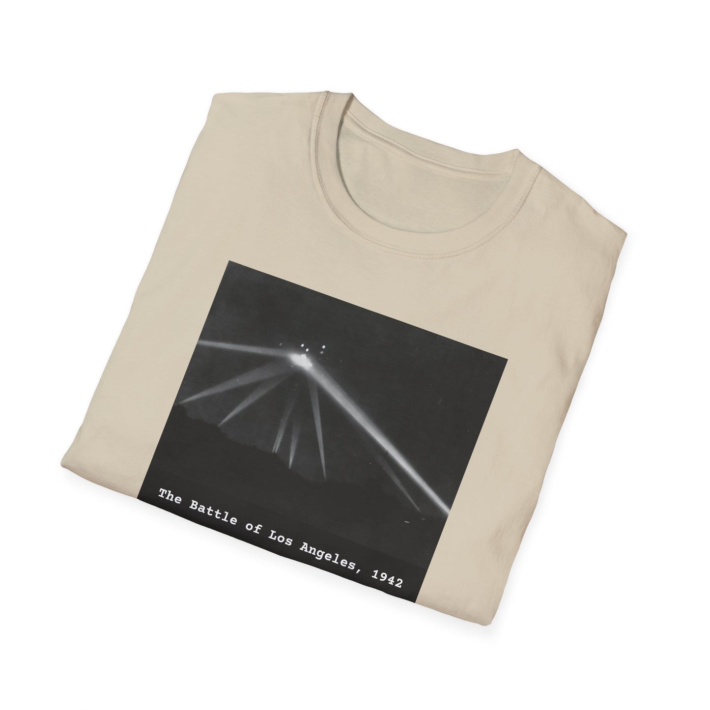 The Battle of Los Angeles 1942 - UFO Encounter T-Shirt, Unidentified Flying Object Shirt, Spaceship, Government Mystery