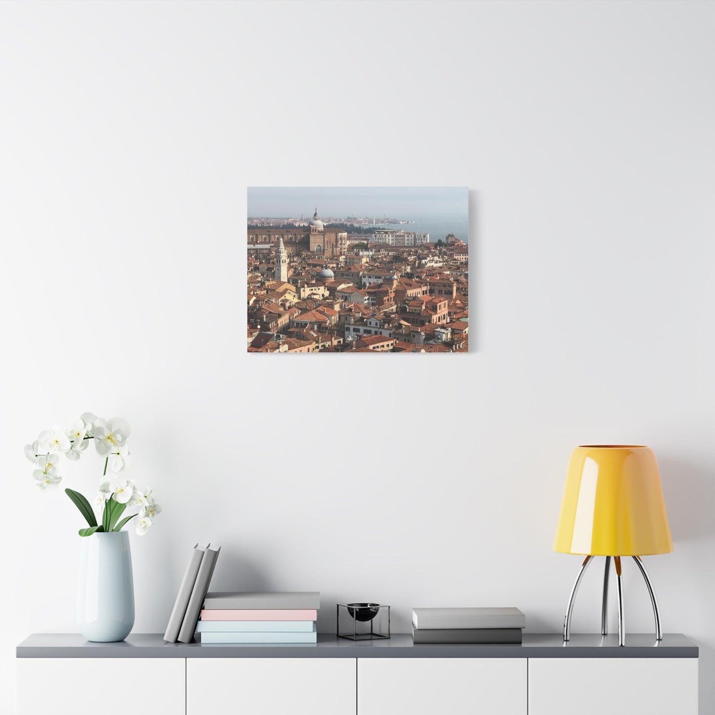 Venetian Cityscape Matte Canvas Print