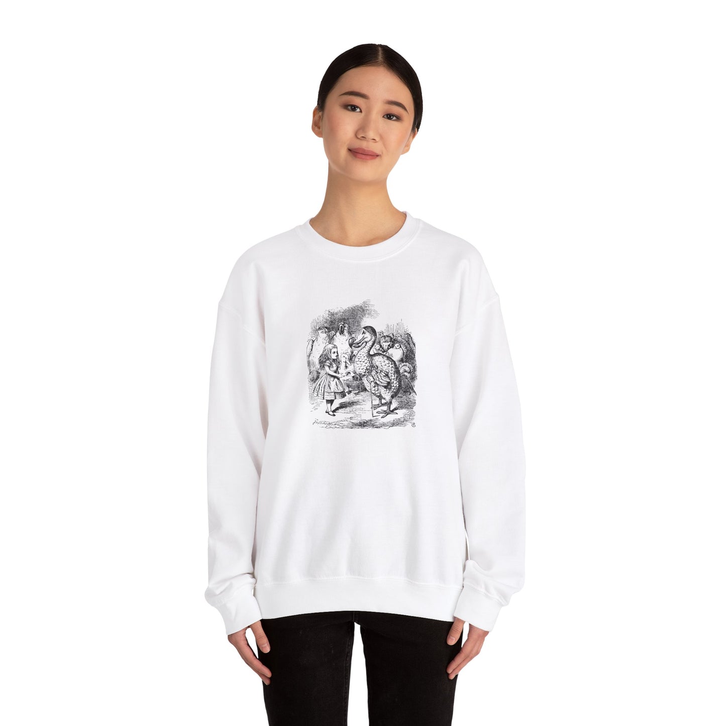 Alice and the Dodo, Alice in Wonderland Crewneck Sweatshirt