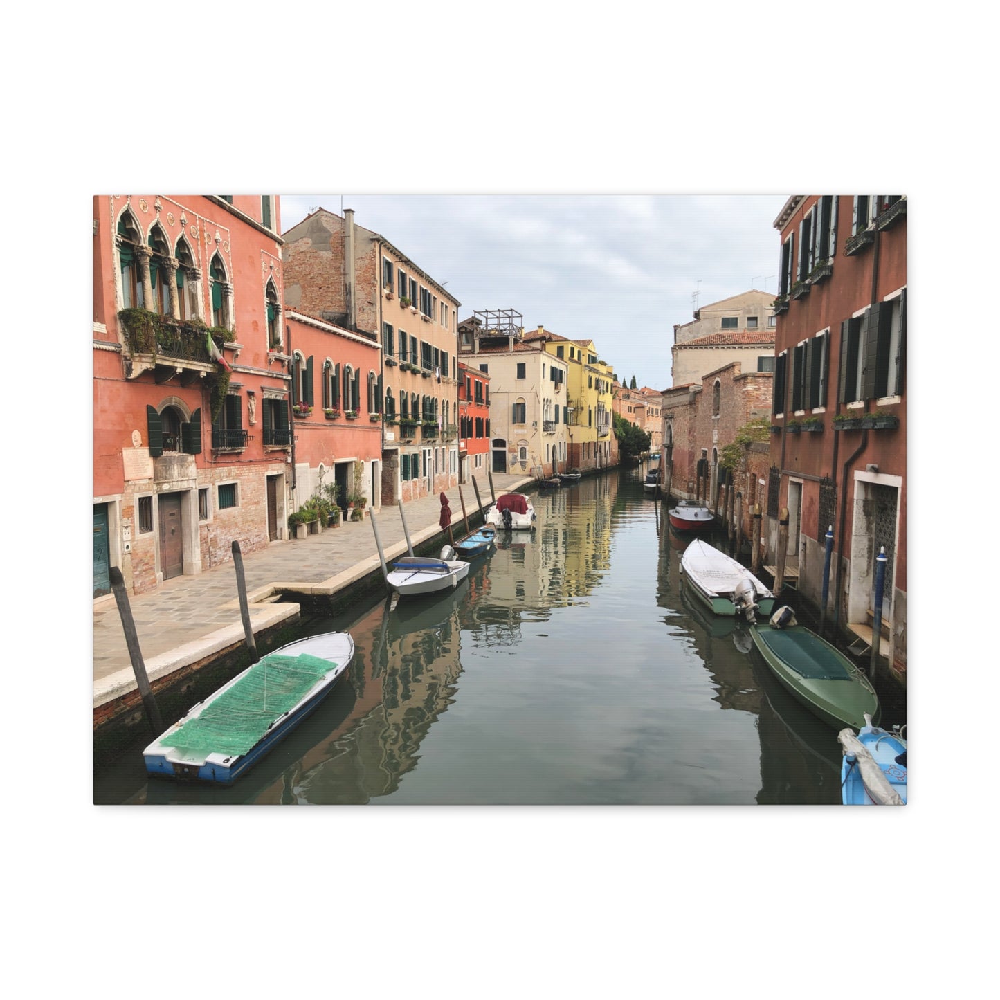 Venetian Canal Matte Canvas Print