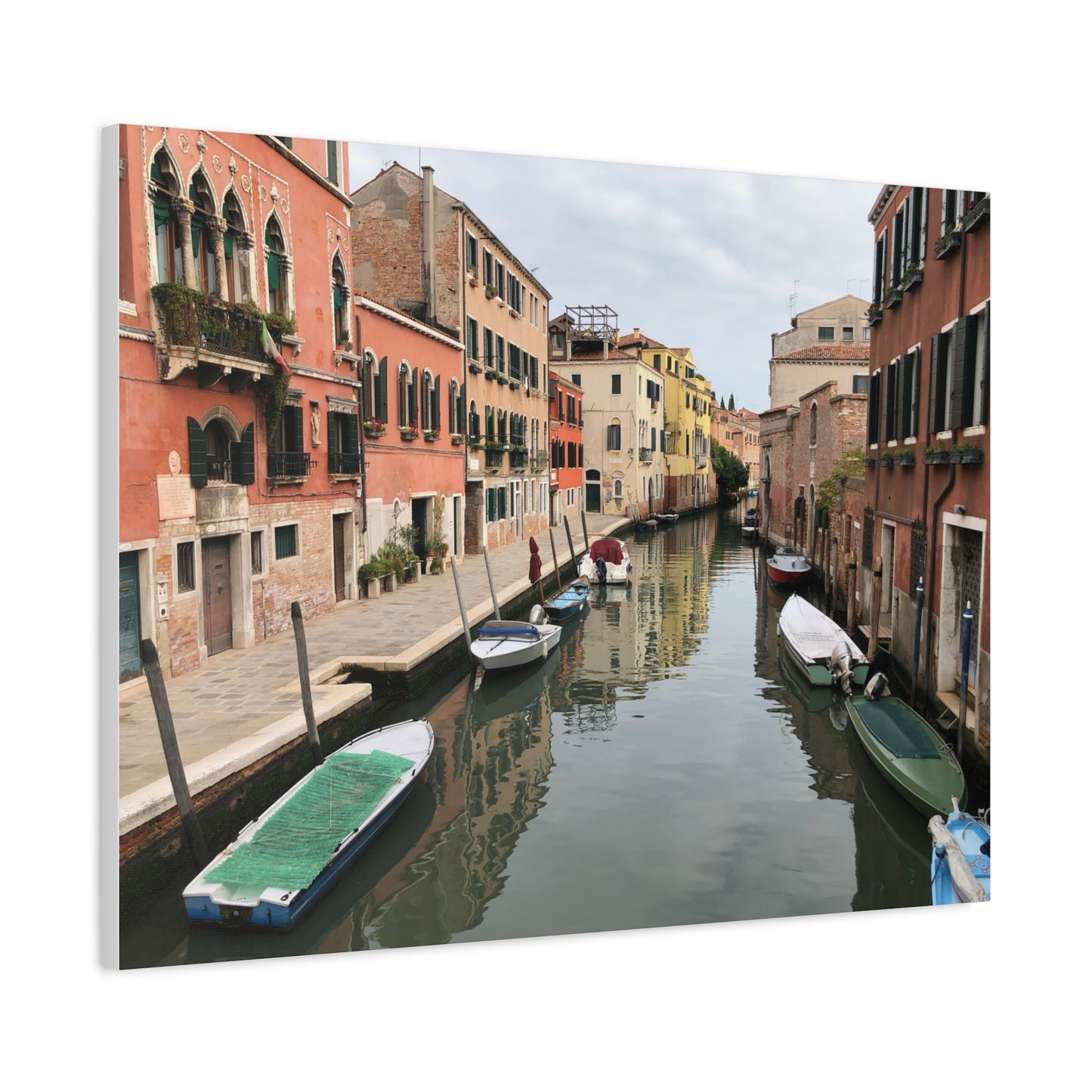 Venetian Canal Matte Canvas Print