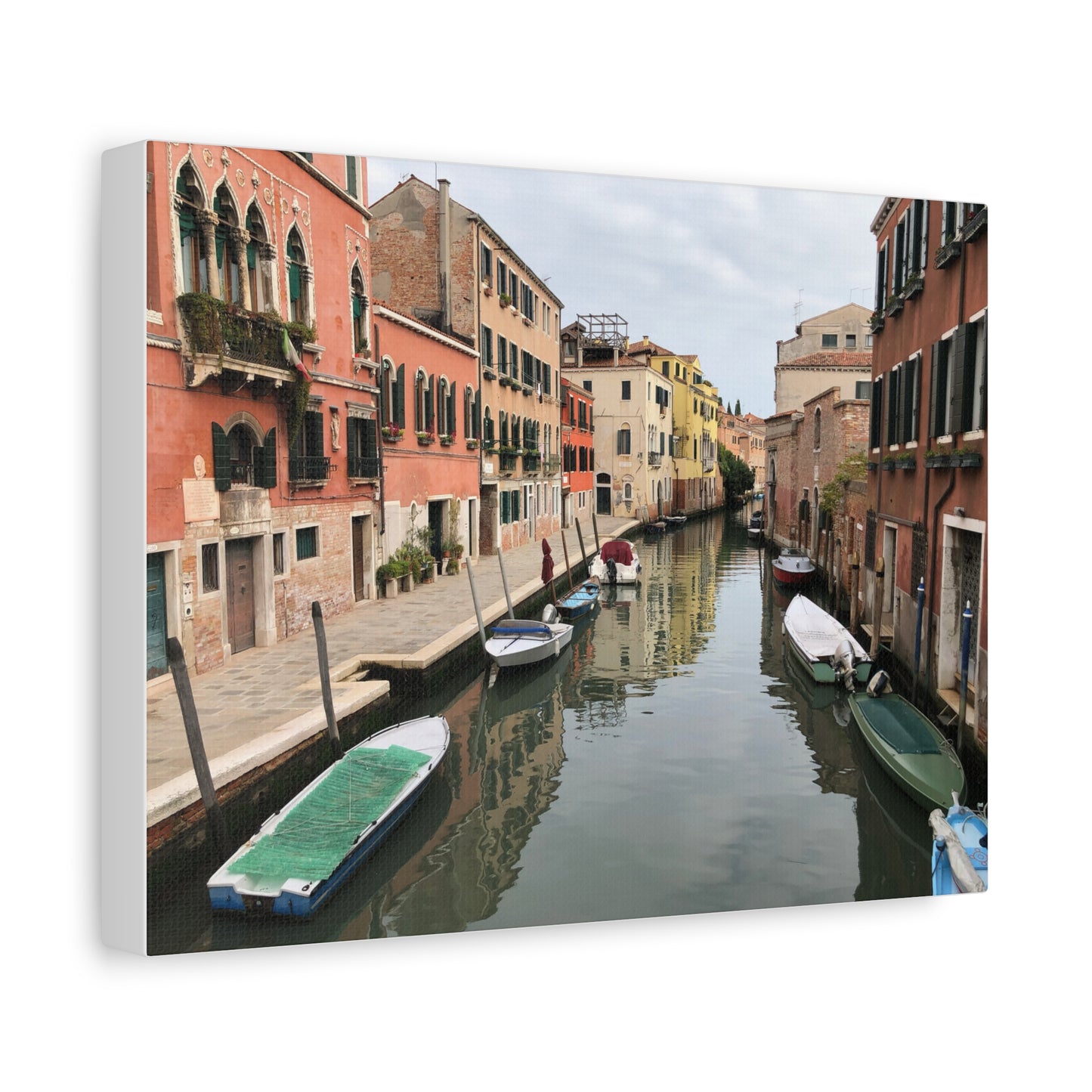 Venetian Canal Matte Canvas Print