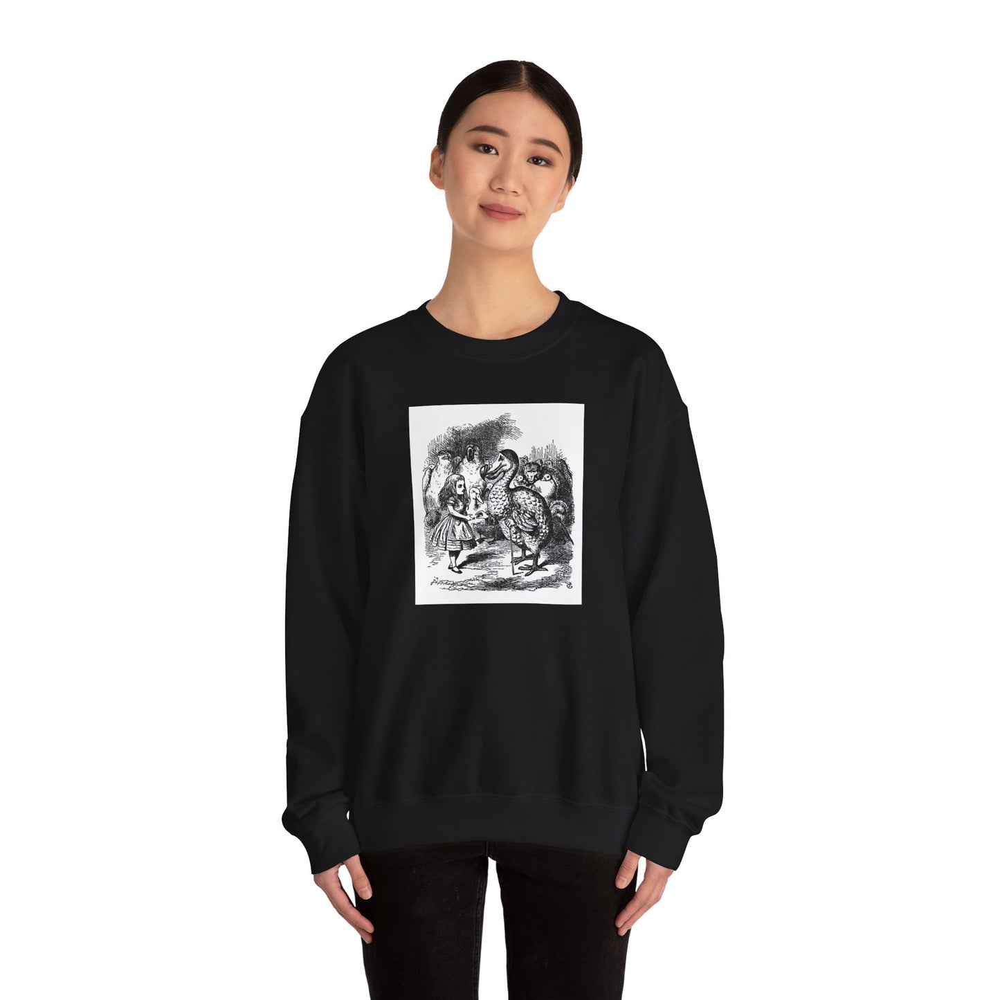 Alice and the Dodo, Alice in Wonderland Crewneck Sweatshirt