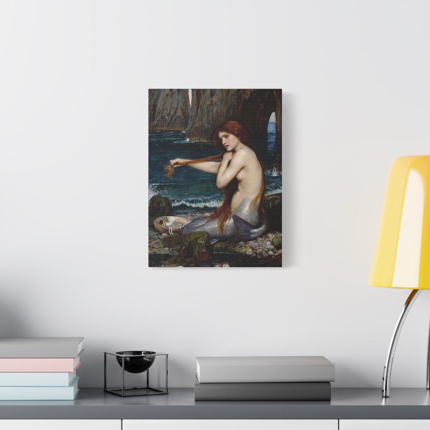 John Waterhouse's Mermaid Matte Canvas Print