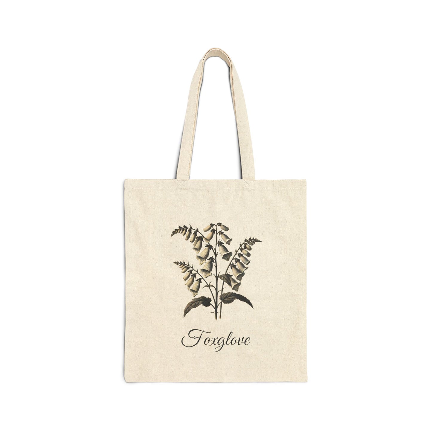 Foxglove (Digitalis purpurea) Canvas Tote Bag