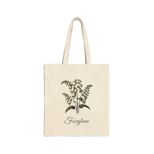 Foxglove (Digitalis purpurea) Canvas Tote Bag