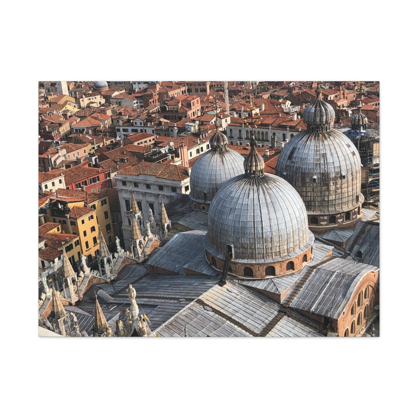 Domes of Saint Mark's Cathedral in Venice, Italy Matte Canvas Print