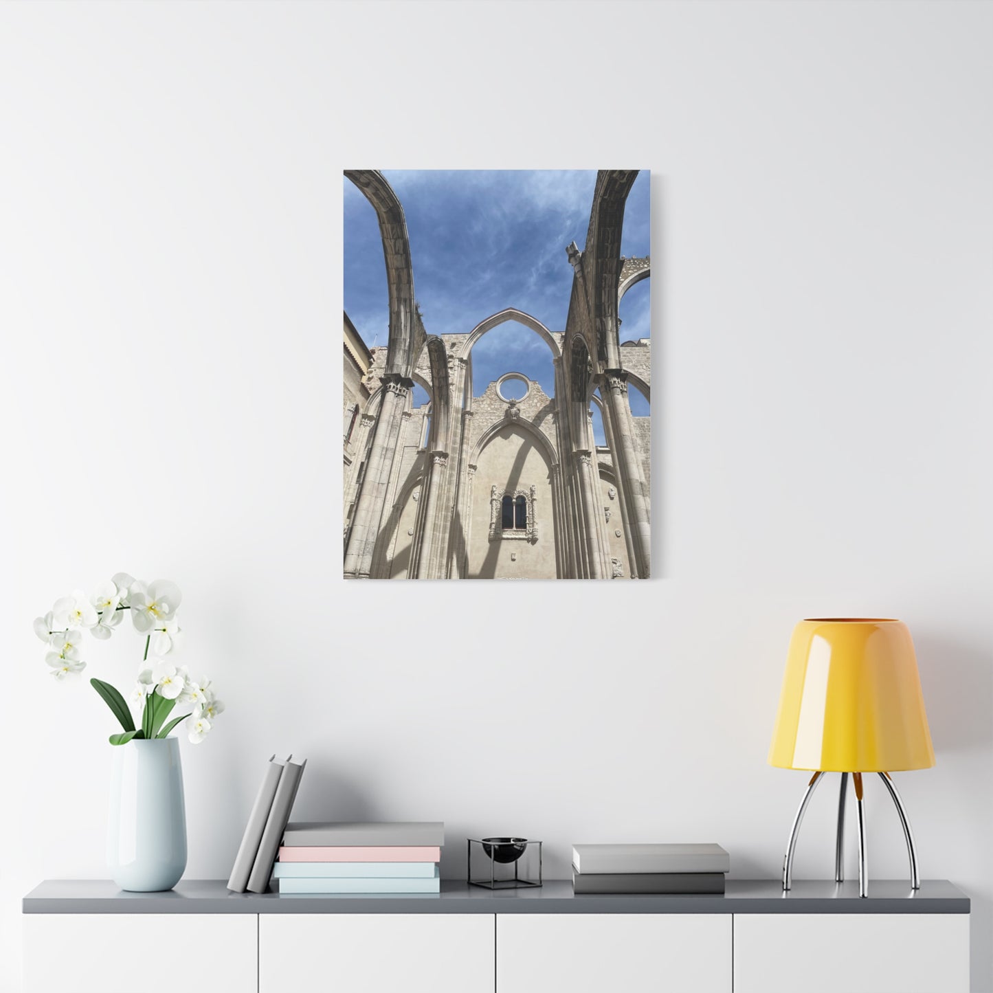 Carmo Convent in Lisbon, Portugal Matte Canvas Print