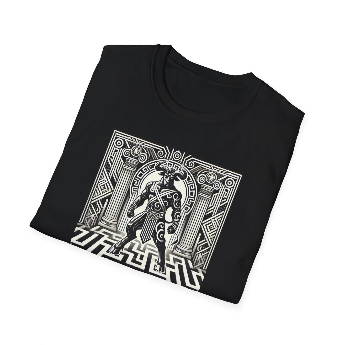 Minotaur in the Labyrinth Crewneck T-Shirt