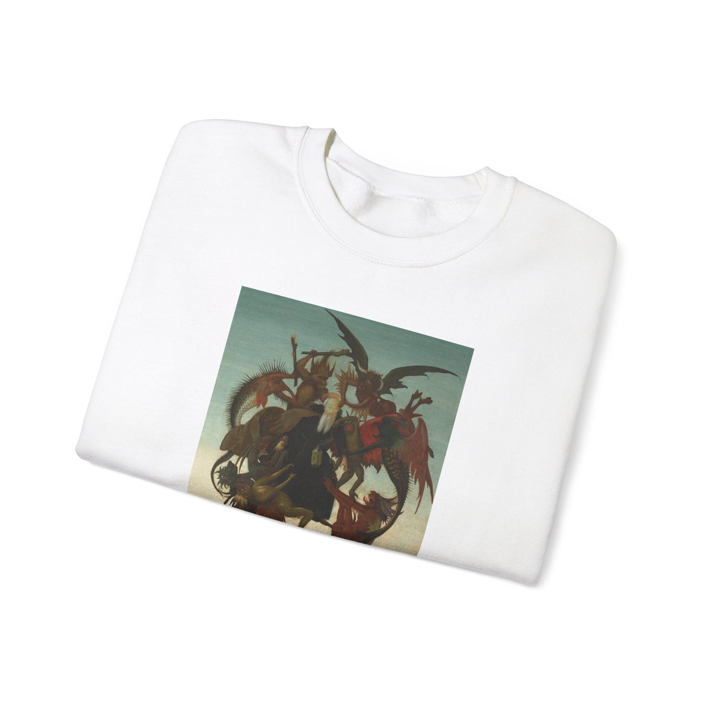 Michelangelo's The Torment of Saint Anthony Crewneck Sweatshirt