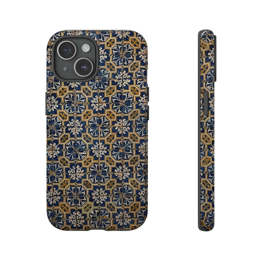 Portuguese Blue and Yellow Azulejo iPhone Case