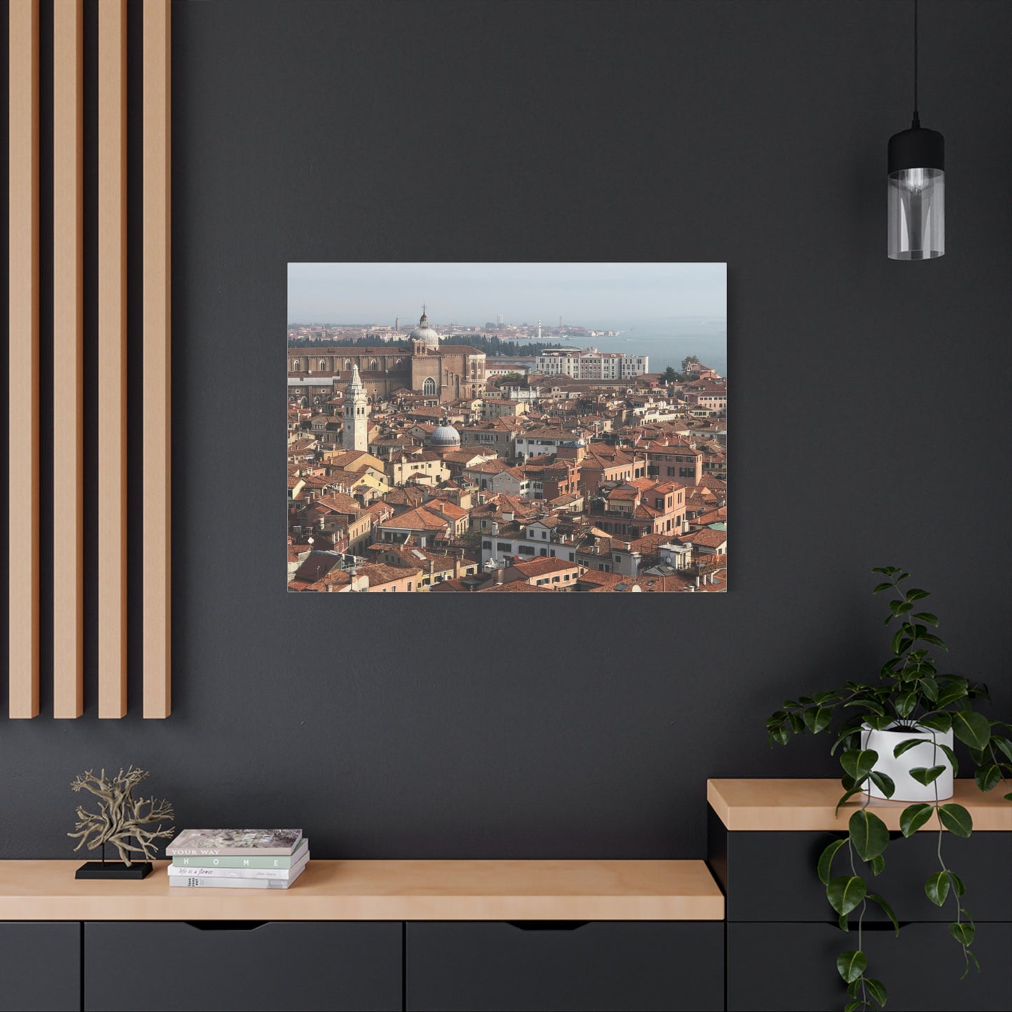 Venetian Cityscape Matte Canvas Print