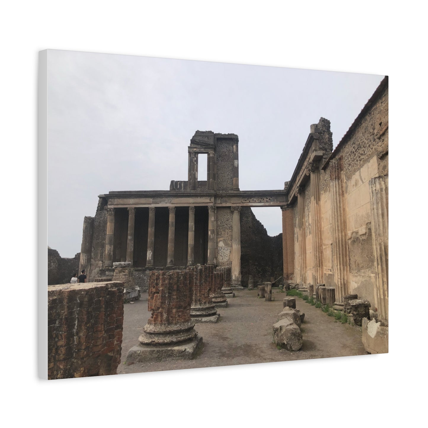 Ruins of Pompeii Matte Canvas Print