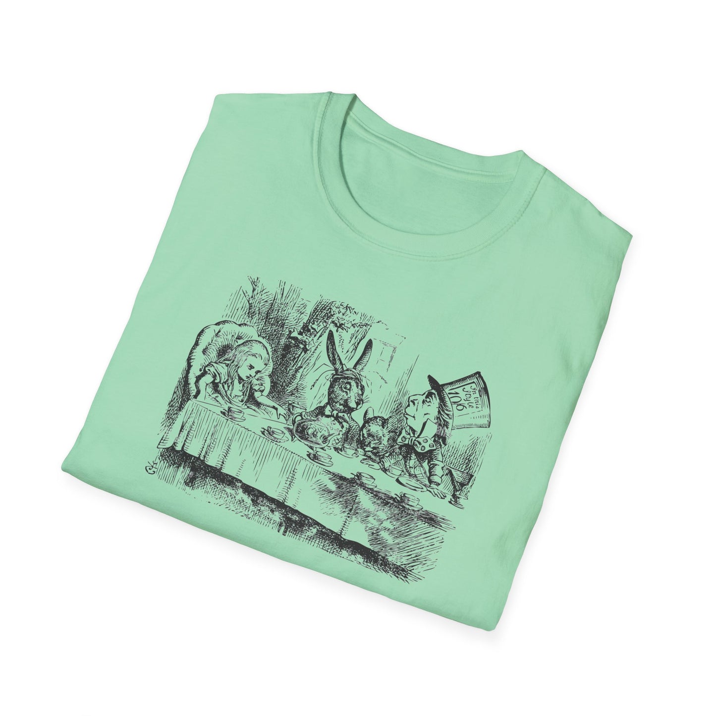 Mad Tea Party, Alice in Wonderland Crewneck T-Shirt