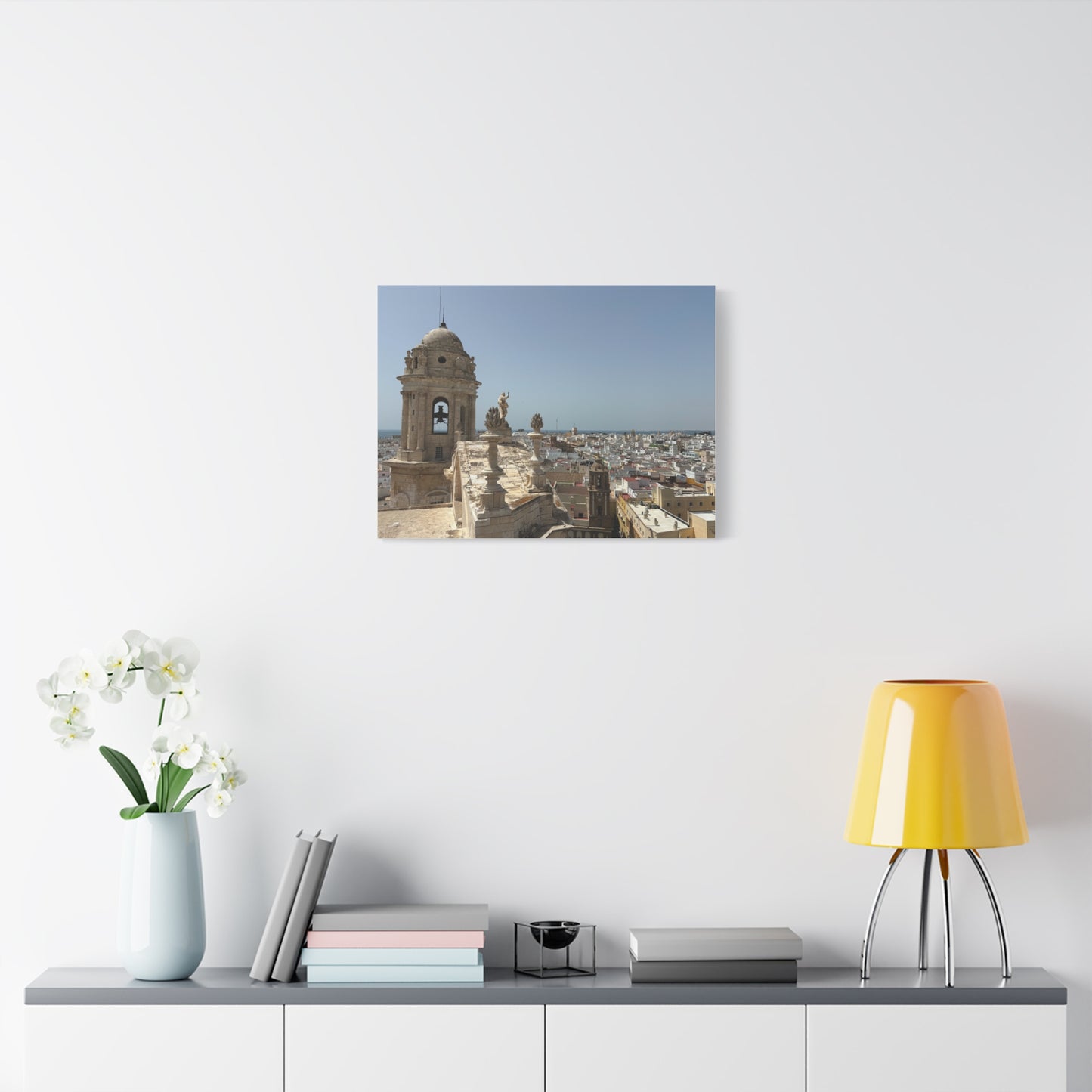 Cádiz Skyline in Andalusia, Spain Matte Canvas Print