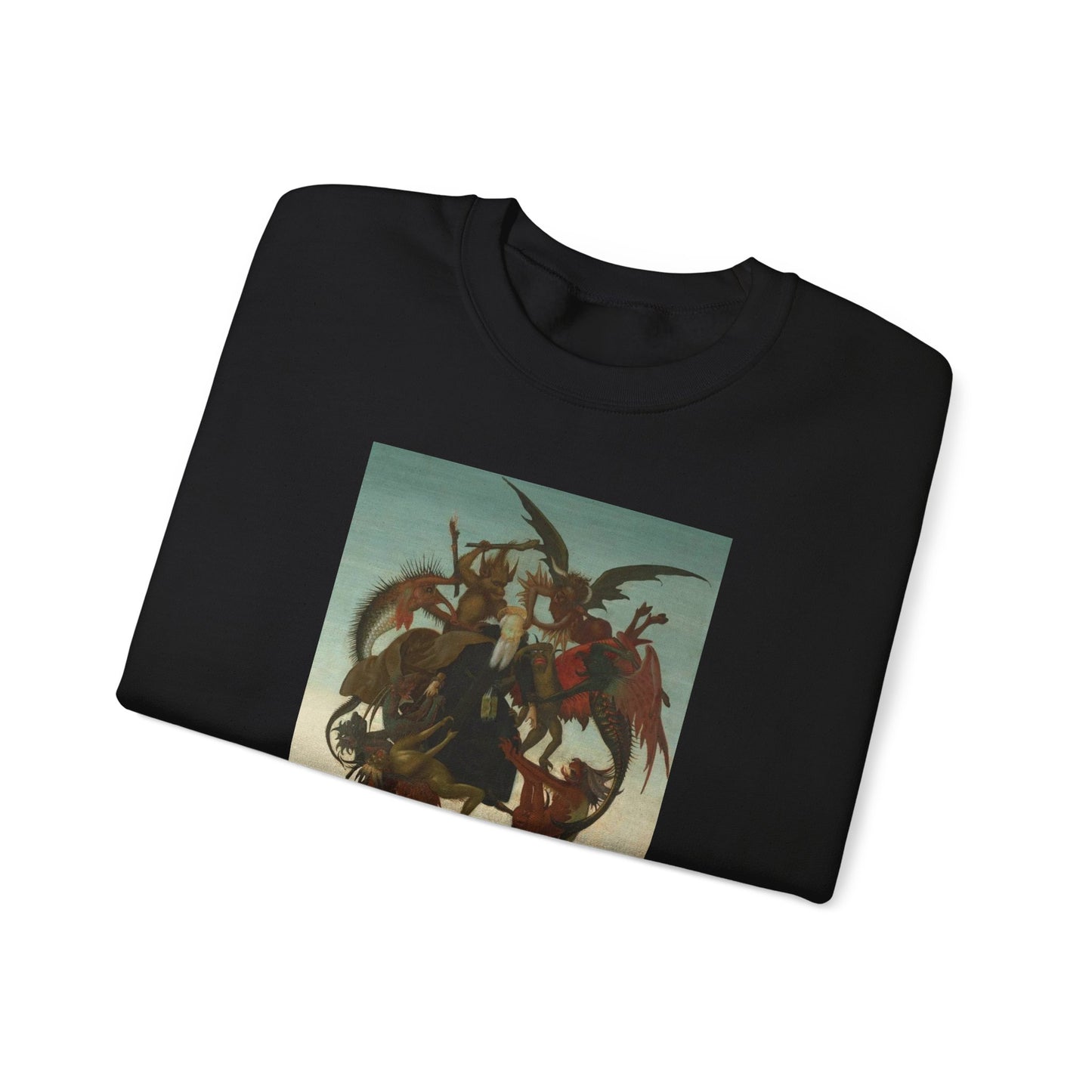 Michelangelo's The Torment of Saint Anthony Crewneck Sweatshirt