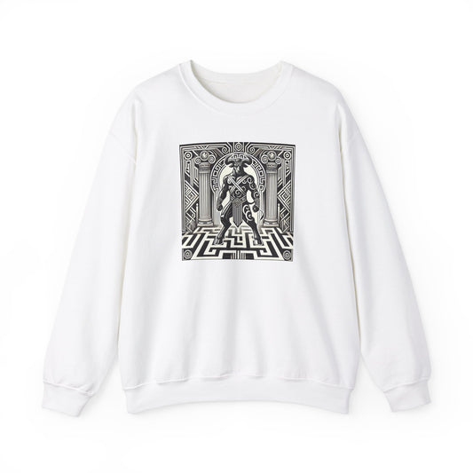 Minotaur in the Labyrinth Crewneck Sweatshirt