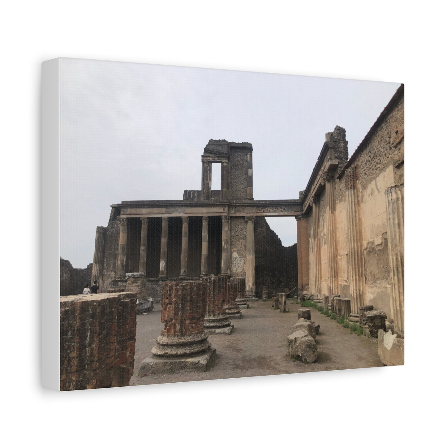 Ruins of Pompeii Matte Canvas Print